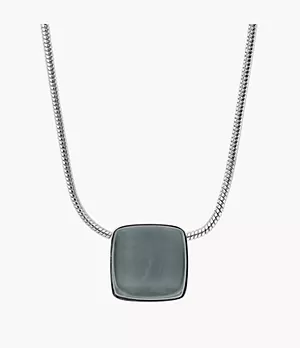 Sea Glass Silver-Tone Necklace