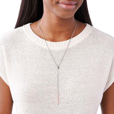 Lariat Kette Kariana zweifarbig