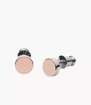 Elin Two-Tone Small Stud Earrings