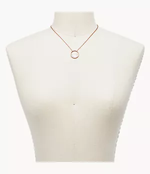 Elin Rose-Gold-Tone and Mother-of-Pearl Short Pendant Necklace