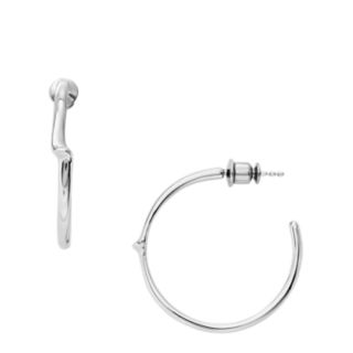 Elin Silver-Tone Hoop Earrings