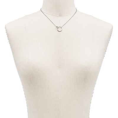 Kariana Silver-Tone Crystal Pendant Necklace