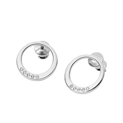 Skagen elin crystal circle earrings new arrivals