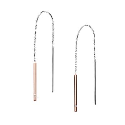 Kariana Two-Tone Threader Earrings SKJ1079998 - Skagen