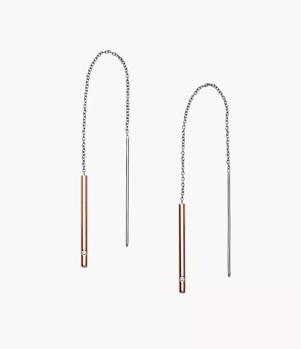 Skagen Women’s Kariana Two-Tone Threader Earrings