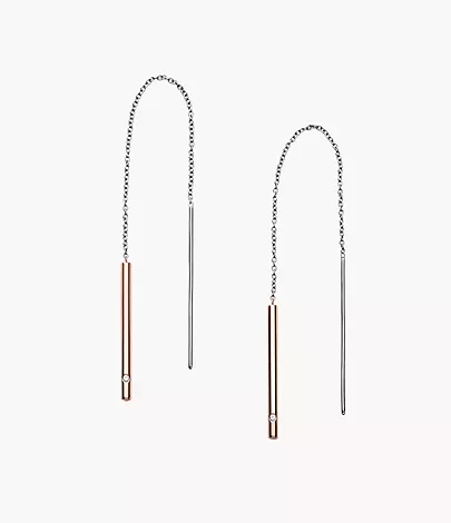 Kariana Two-Tone Threader Earrings SKJ1079998 - Skagen