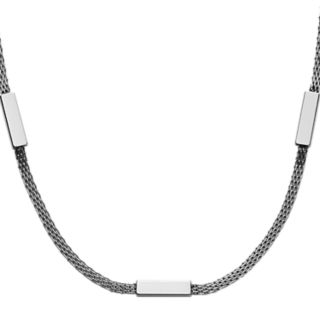 Merete Silver-Tone Mesh Necklace