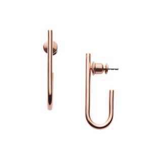 Elin Rose-Tone Hook Earrings