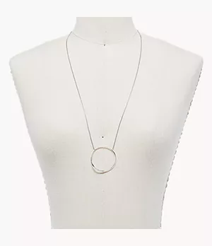 Kariana Silver-Tone Crystal Circle Necklace