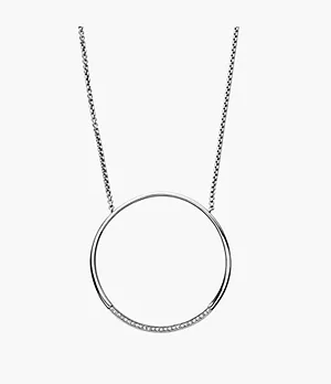 Kariana Silver-Tone Crystal Circle Necklace