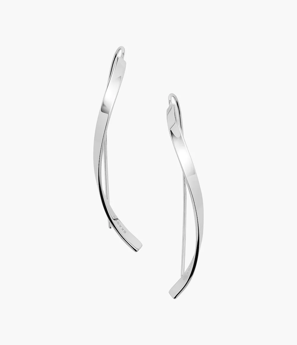 Skagen Unisex Kariana Silver-Tone Stainless Steel Earrings
