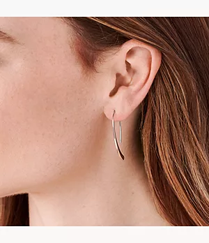 Elin Two-Tone Threader Earrings