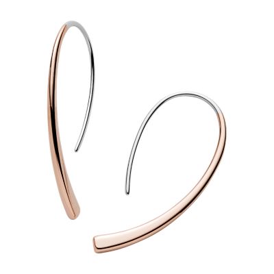 Kariana Rose Gold-Tone Threader Earrings SKJ1212998 - Skagen
