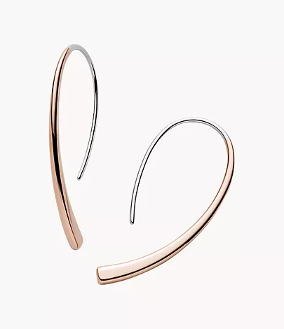 Kariana Rose Gold-Tone Threader Earrings SKJ1212998 - Skagen