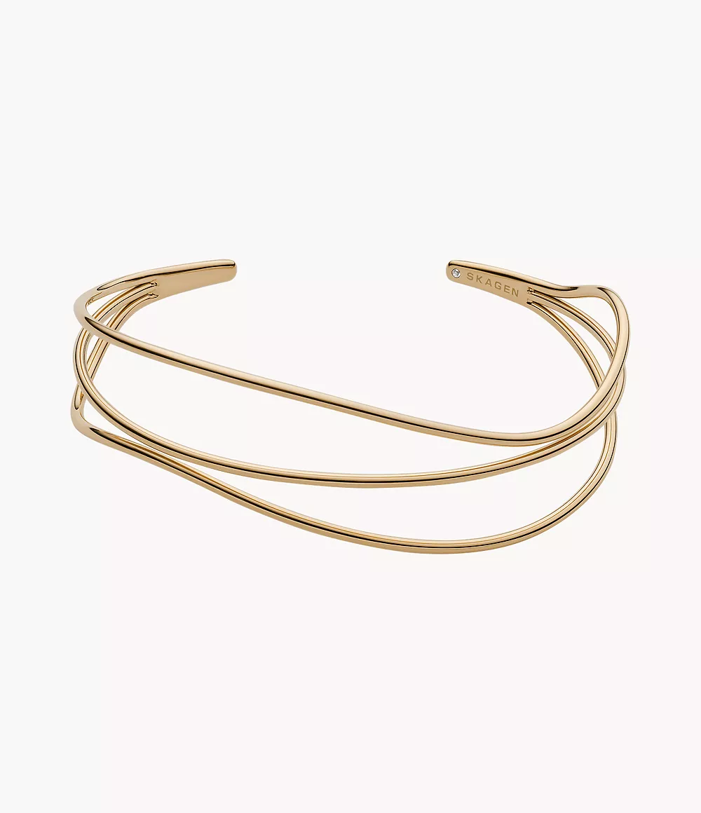 Skagen Unisex Kariana Gold-Tone Wire Bracelet
