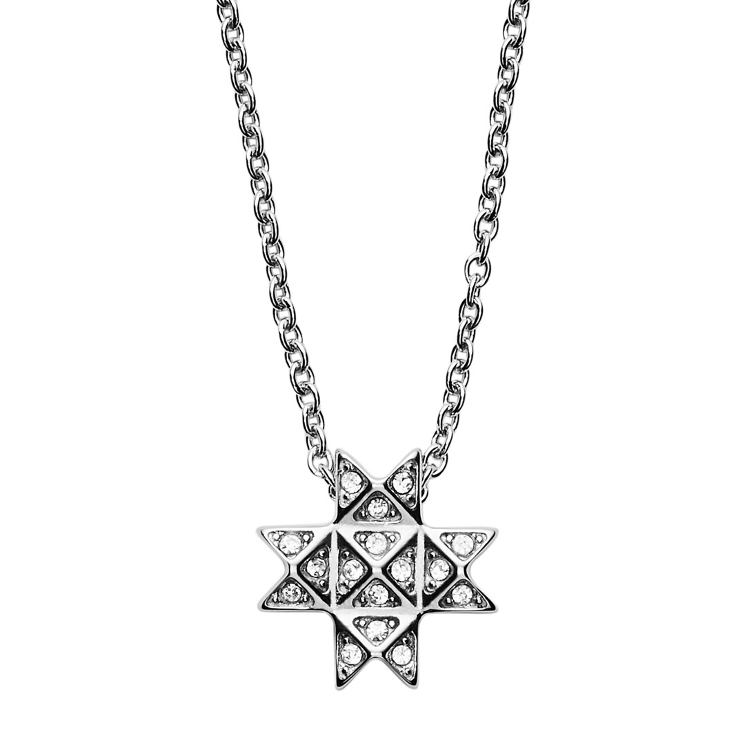 Elin Silver-Tone Stainless Steel Necklace - SKJ1259040 Elin Silver-Tone Stainless Steel Necklace - SKJ1259040
