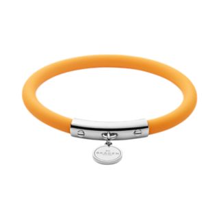 Blakely Yellow Silicone and Silver-Tone Bracelet