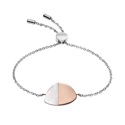 Agnethe Two-Tone Mother-of-Pearl Bracelet Skagen