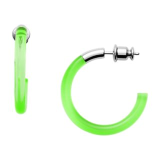 Blakely Transparent Green Lucite Earrings