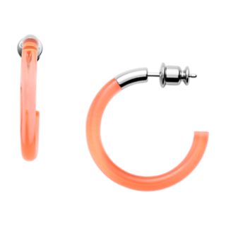 Blakely Transparent Orange Lucite Earrings