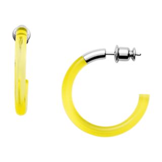 Blakely Transparent Yellow Lucite Earrings