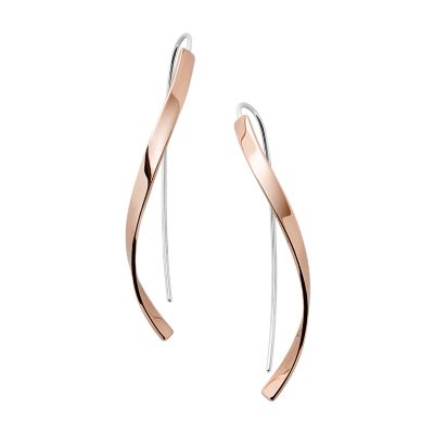 Skagen Women’s Kariana Rose Gold-Tone Stainless Steel Earrings