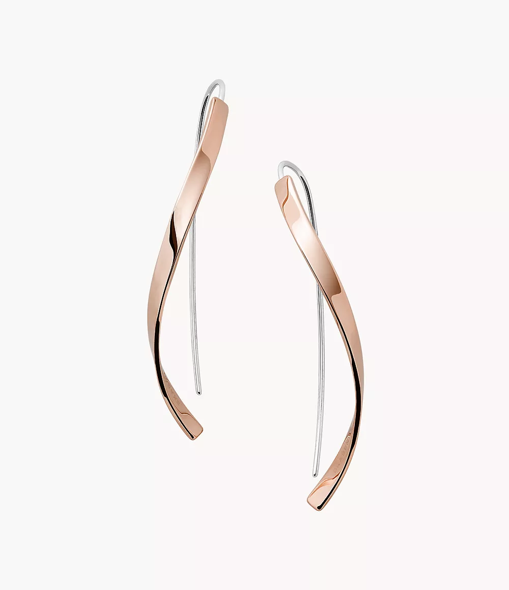 Skagen Unisex Kariana Rose Gold-Tone Stainless Steel Earrings
