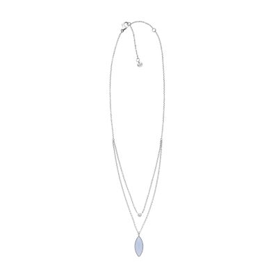 Sea Glass Silver Tone Stainless Steel Necklace Skj1332040 Skagen