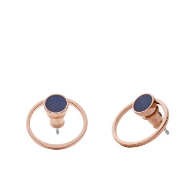 Skagen rose gold on sale earrings