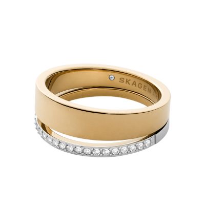 Kariana Two-Tone Stainless Steel Band Ring