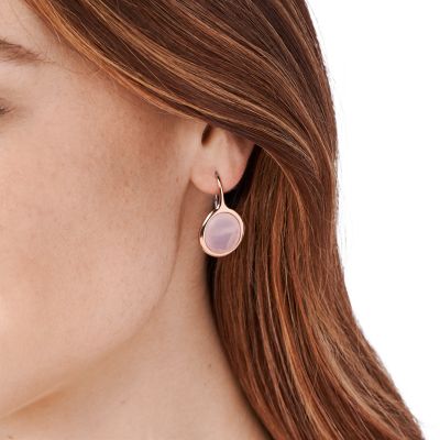 TIFFANY&Co.ティファニーローズクォーツ スクエア ドロップ ピアス