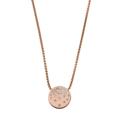 Kariana Rose Gold Tone Stainless Steel Pendant Necklace