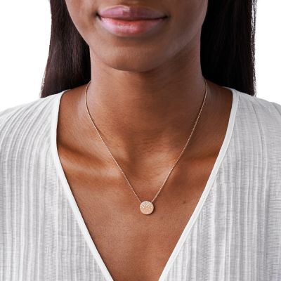 Locket Collection Rose Gold-Tone Stainless Steel Chain Necklace