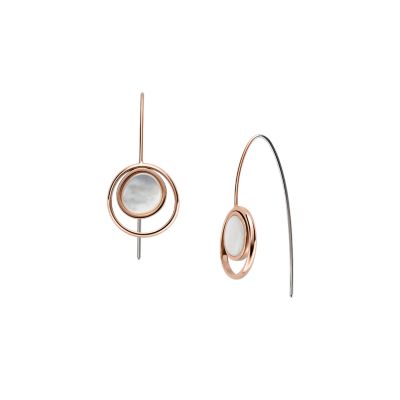 Skagen x Basquiat White Pearl and Iconic Crown Pull-Through Earrings  SKJ1756710 - Skagen