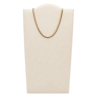 Elin Gold-Tone Stainless Steel Chain Necklace SKJ1509710 - Skagen