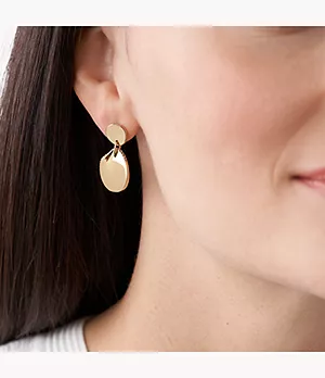 Kariana Gold-Tone Stainless Steel Drop Earrings