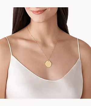Katrine Gold-Tone Stainless Steel Pendant Necklace