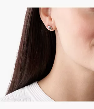 Kariana Silver-Tone Stainless Steel Stud Earrings