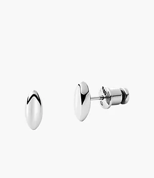 Kariana Silver-Tone Stainless Steel Stud Earrings