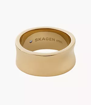 Kariana Gold-Tone Stainless Steel Band Ring