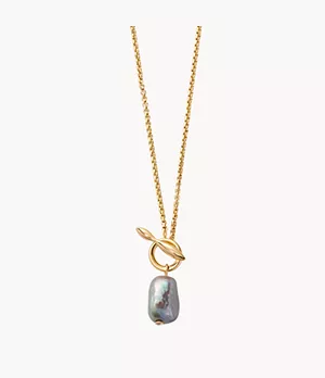 Collier pendentif Agnethe avec perle d’eau douce, doré