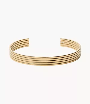 Elin Gold-Tone Stainless Steel Cuff Bracelet