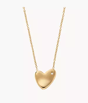 Kariana Gold-Tone Stainless Steel Heart Pendant Necklace