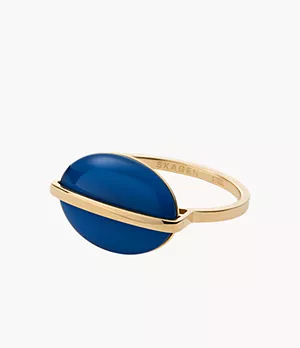 Sea Glass Blue Glass Ring