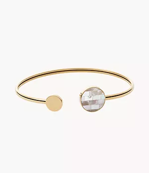 Agnethe Gold-Tone Mother of Pearl Cuff Bracelet