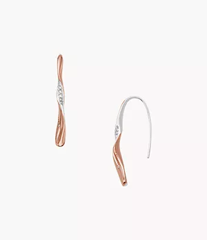 Kariana Two-Tone Stainless Steel Drop Earrings