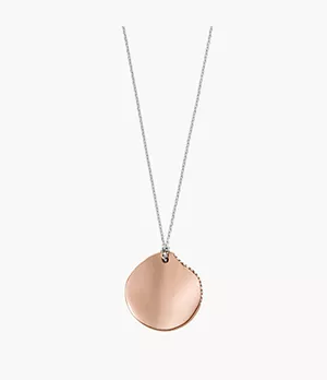 Katrine Two-Tone Stainless Steel Pendant Necklace