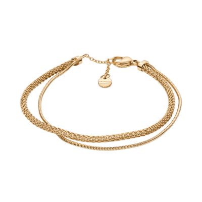 Merete Gold-Tone Stainless Steel Multi Skagen Bracelet SKJ1596710 - Strand Chain