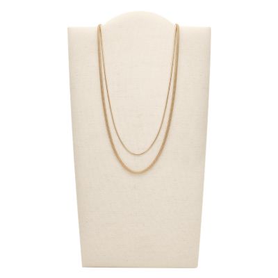 Merete Gold-Tone Stainless Steel Multi Strand Necklace SKJ1600710