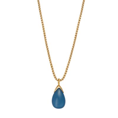 Skagen blue sea glass necklace new arrivals